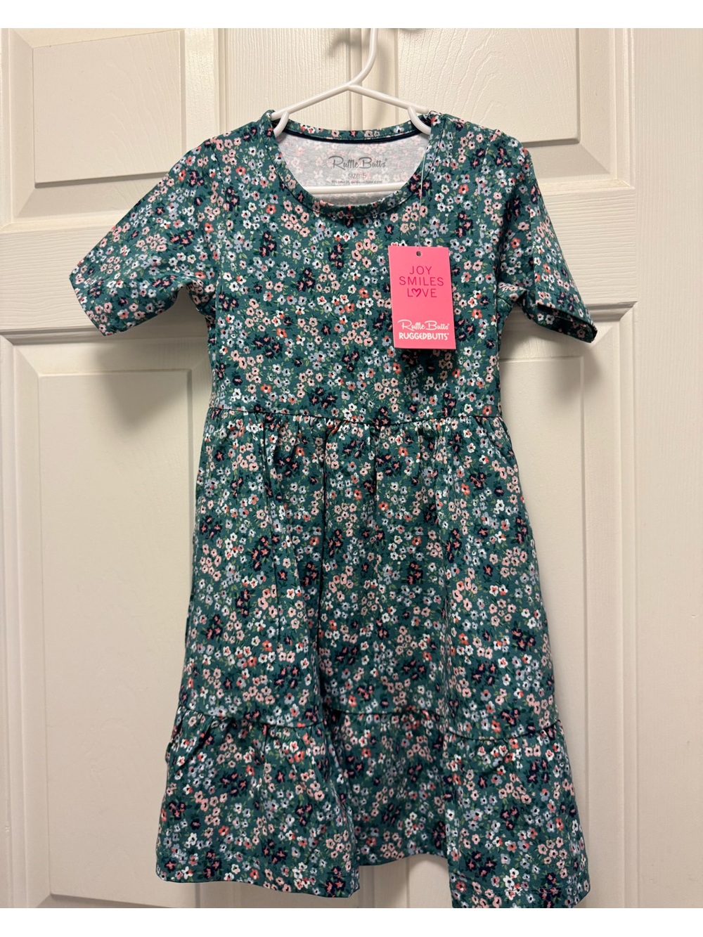Ruffle Butts Girls Dress 95% Cotton NWT